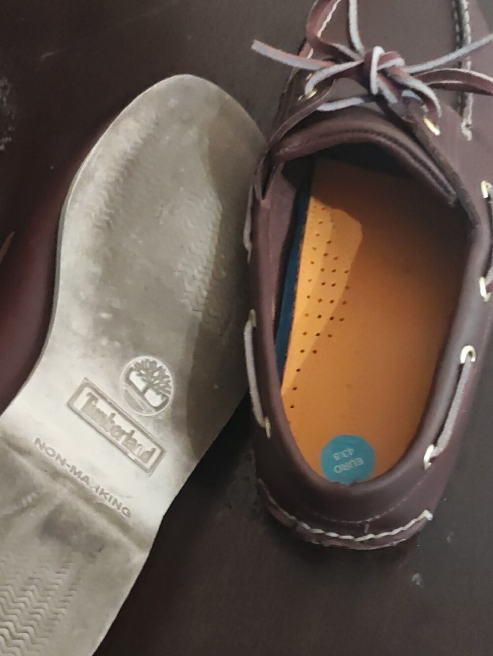 TIMBERLAND Brown Leather Lace-Up Boat Shoes - Picture 5 of 6